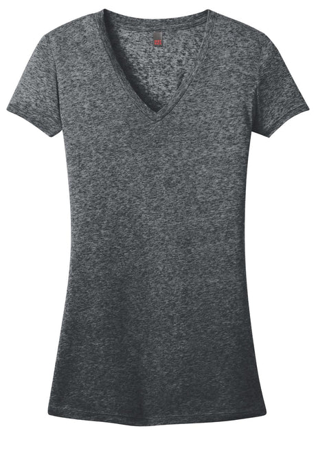 District Juniors Microburn V-Neck Tee. DT261 District