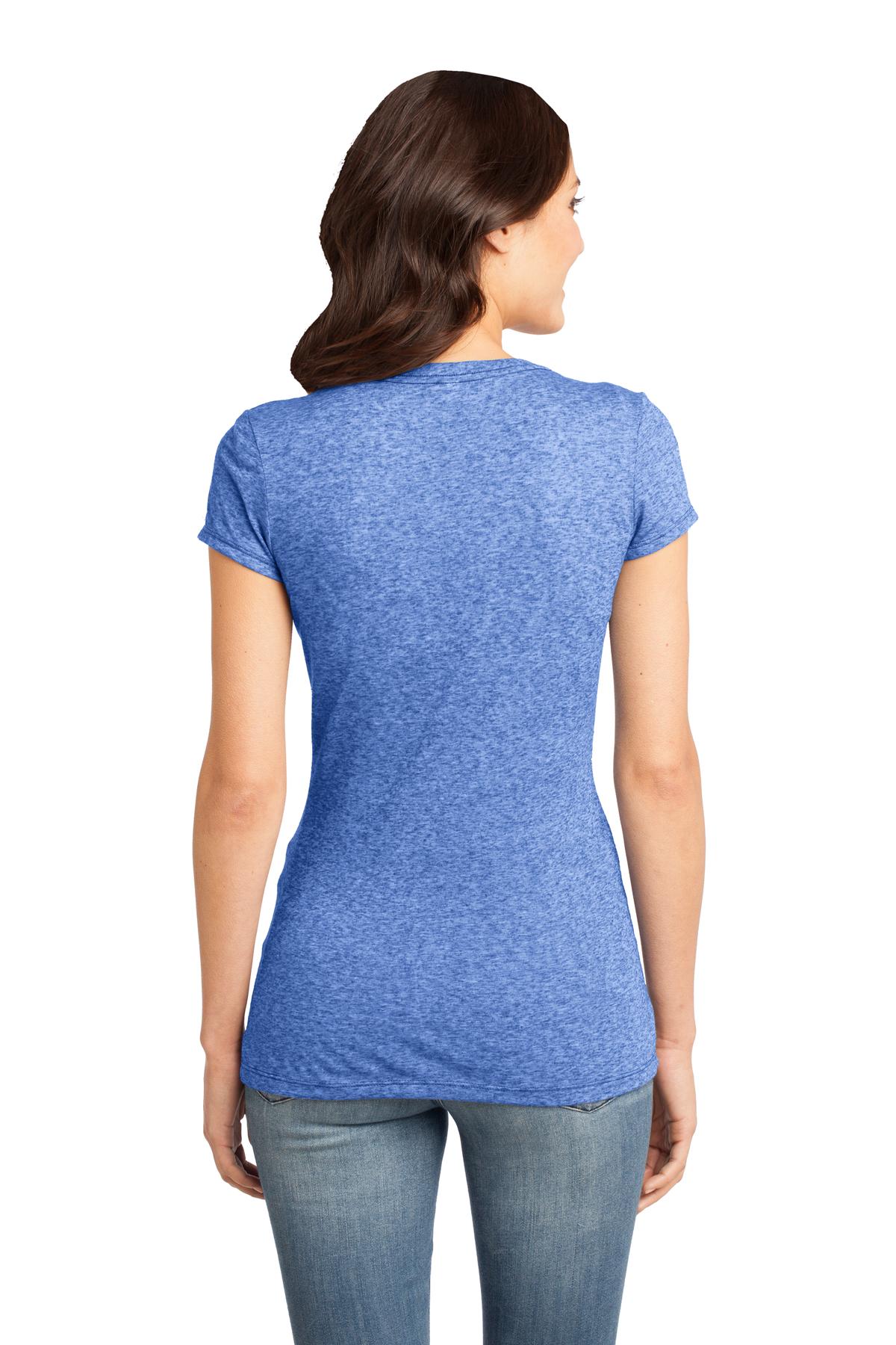District Juniors Microburn V-Neck Tee. DT261 District