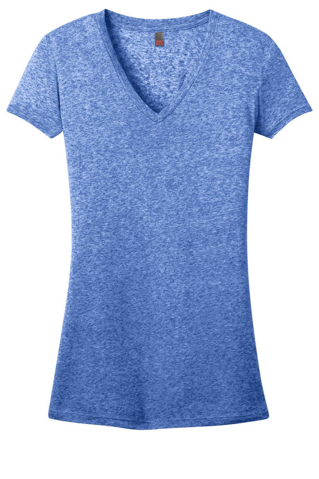 District Juniors Microburn V-Neck Tee. DT261 District