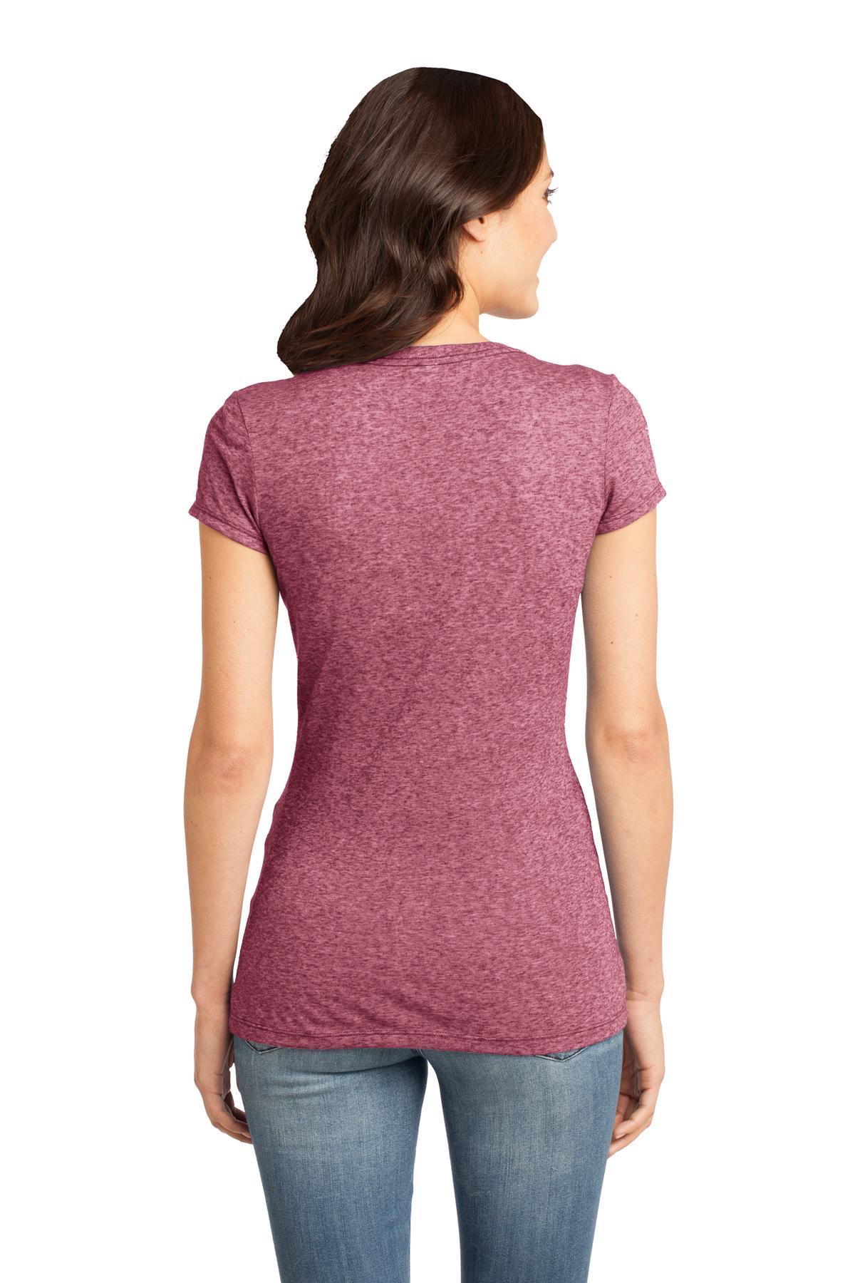 District Juniors Microburn V-Neck Tee. DT261 District