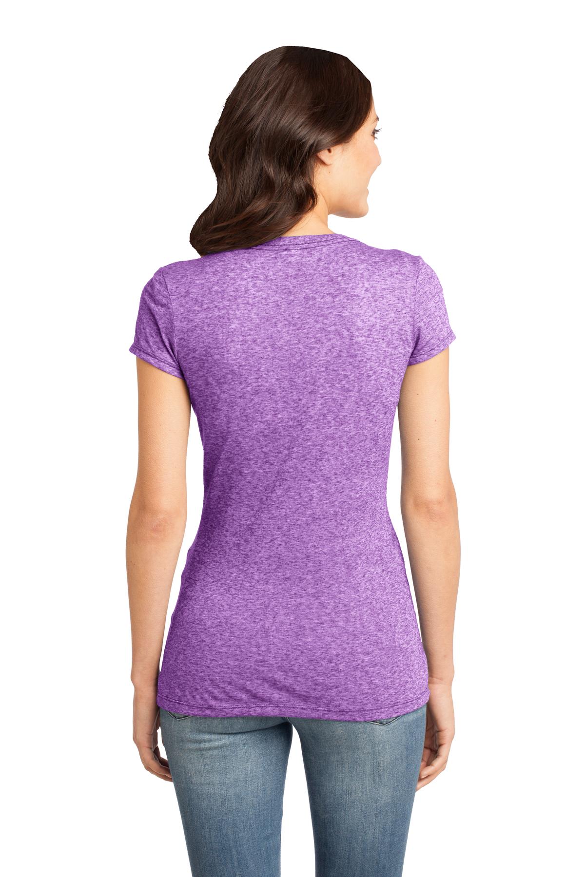 District Juniors Microburn V-Neck Tee. DT261 District