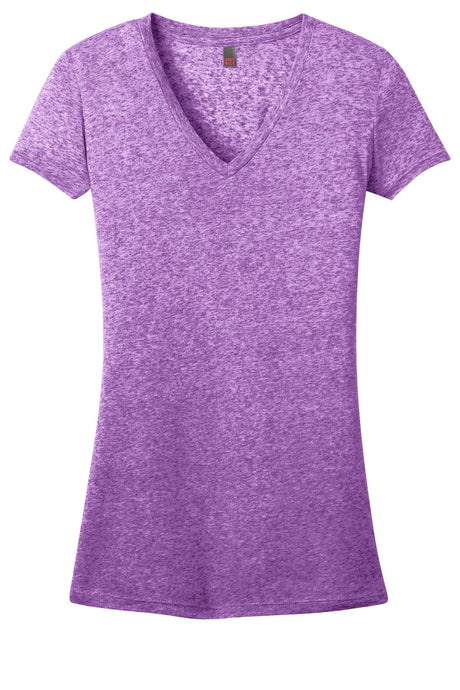 District Juniors Microburn V-Neck Tee. DT261 District