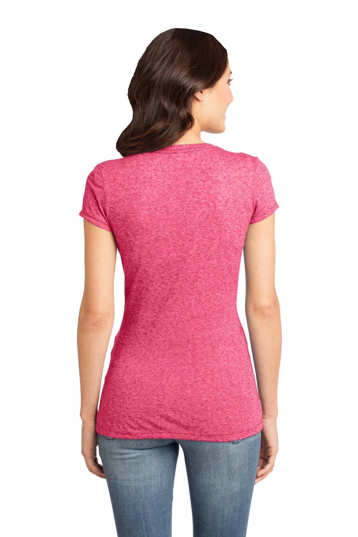 District Juniors Microburn V-Neck Tee. DT261 District