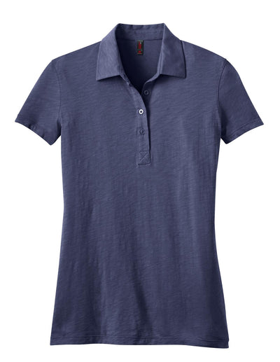 District Made - Ladies Slub Polo. DM450
