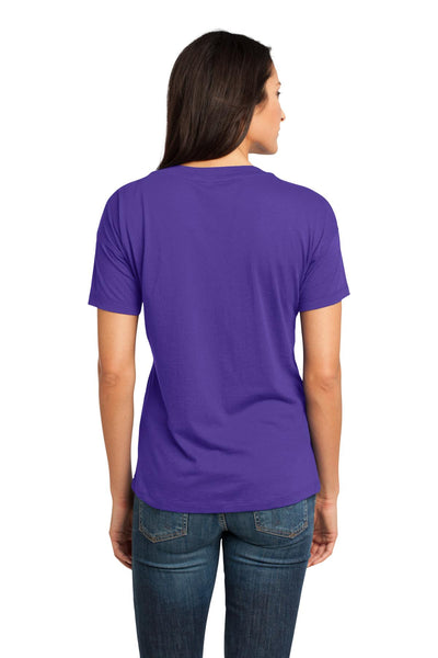 District Made - Ladies Modal Blend Relaxed V-Neck Tee. DM480