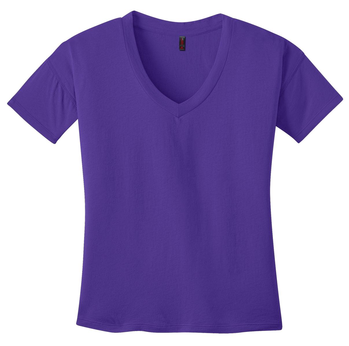 District Made - Ladies Modal Blend Relaxed V-Neck Tee. DM480 District