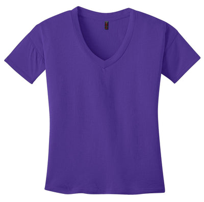 District Made - Ladies Modal Blend Relaxed V-Neck Tee. DM480