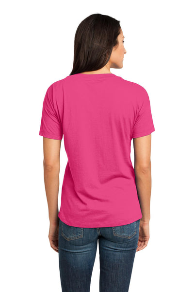 District Made - Ladies Modal Blend Relaxed V-Neck Tee. DM480