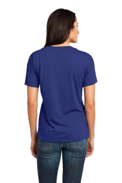 District Made - Ladies Modal Blend Relaxed V-Neck Tee. DM480