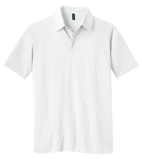 District Made Men's Slub Polo. DM350 Mens Apparel Shirts & Tops