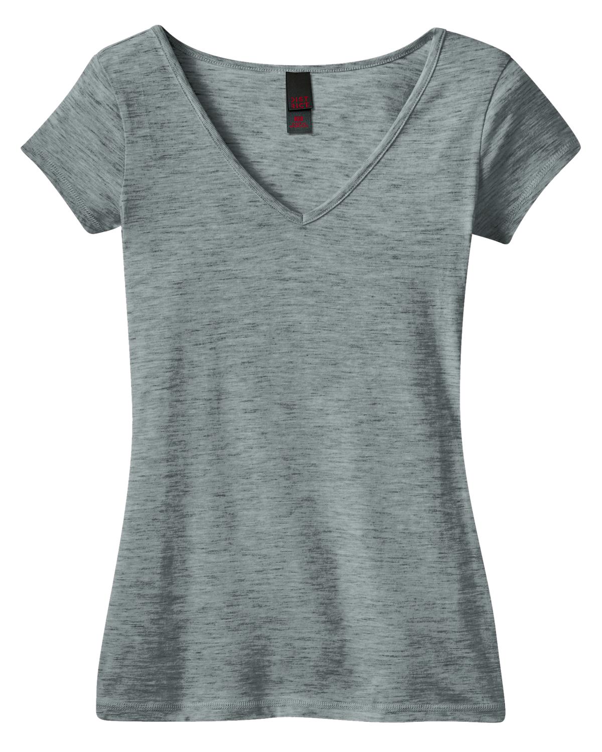 District Juniors Extreme Heather V-Neck Tee DT2001 District
