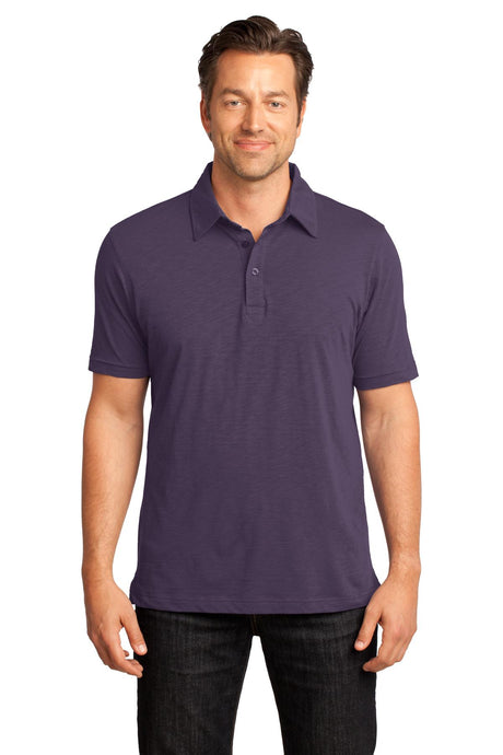 District Made Men's Slub Polo. DM350 Mens Apparel Shirts & Tops