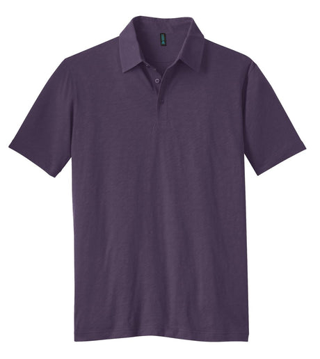 District Made Men's Slub Polo. DM350 Mens Apparel Shirts & Tops