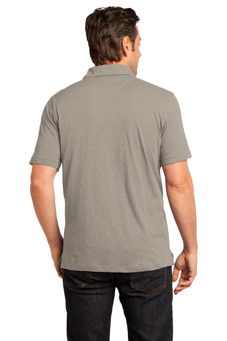 District Made Men's Slub Polo. DM350 Mens Apparel Shirts & Tops