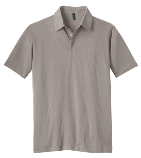District Made Men's Slub Polo. DM350 Mens Apparel Shirts & Tops