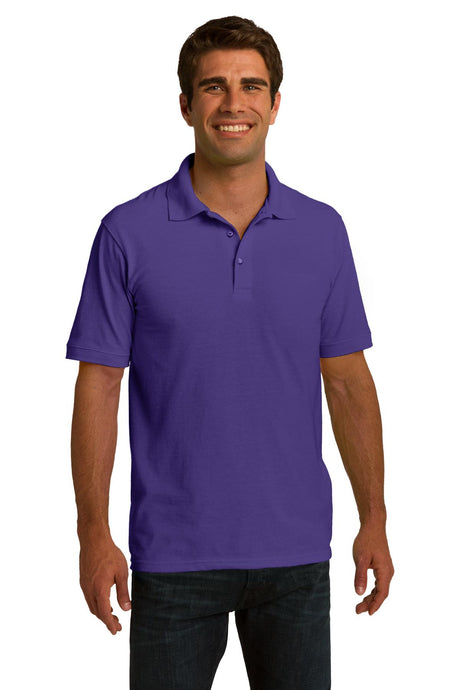 Port & Company Men's Ring Spun Pique Polo. KP150 Mens Apparel Shirts & Tops