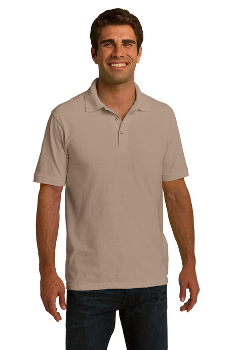 Port & Company Men's Ring Spun Pique Polo. KP150 Mens Apparel Shirts & Tops