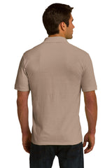 Port & Company Men's Ring Spun Pique Polo. KP150 Mens Apparel Shirts & Tops