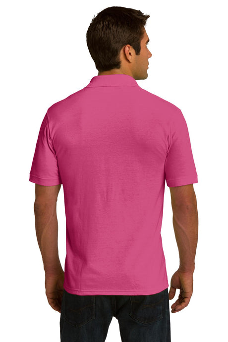 Port & Company Men's Ring Spun Pique Polo. KP150 Mens Apparel Shirts & Tops