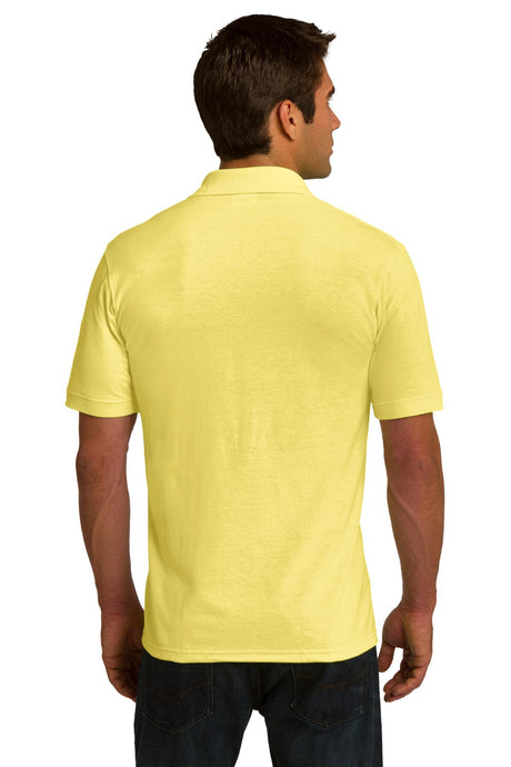 Port & Company Men's Ring Spun Pique Polo. KP150 Mens Apparel Shirts & Tops