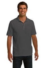 Port & Company Men's Ring Spun Pique Polo. KP150 Mens Apparel Shirts & Tops