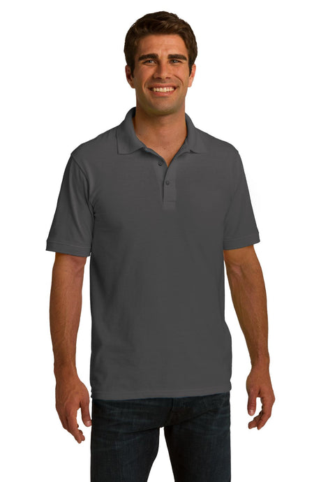 Port & Company Men's Ring Spun Pique Polo. KP150 Mens Apparel Shirts & Tops