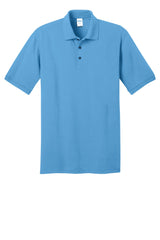 Port & Company Men's Ring Spun Pique Polo. KP150 Mens Apparel Shirts & Tops
