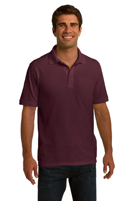 Port & Company Men's Ring Spun Pique Polo. KP150 Mens Apparel Shirts & Tops