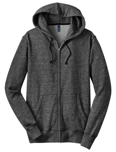 District Young Men's Marled Fleece Full-Zip Hoodie DT192