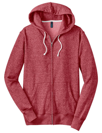 District Young Men's Marled Fleece Full-Zip Hoodie DT192