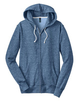 District Young Men's Marled Fleece Full-Zip Hoodie DT192 District