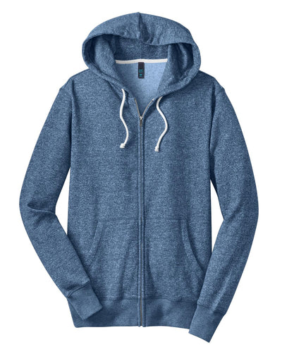 District Young Men's Marled Fleece Full-Zip Hoodie DT192