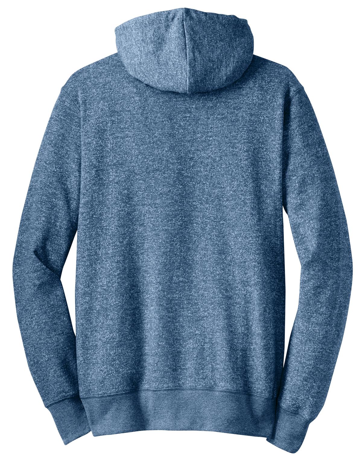 District Young Men's Marled Fleece Full-Zip Hoodie DT192 District