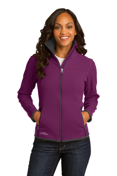 Eddie Bauer Ladies Full-Zip Vertical Fleece Jacket. EB223 Eddie Bauer