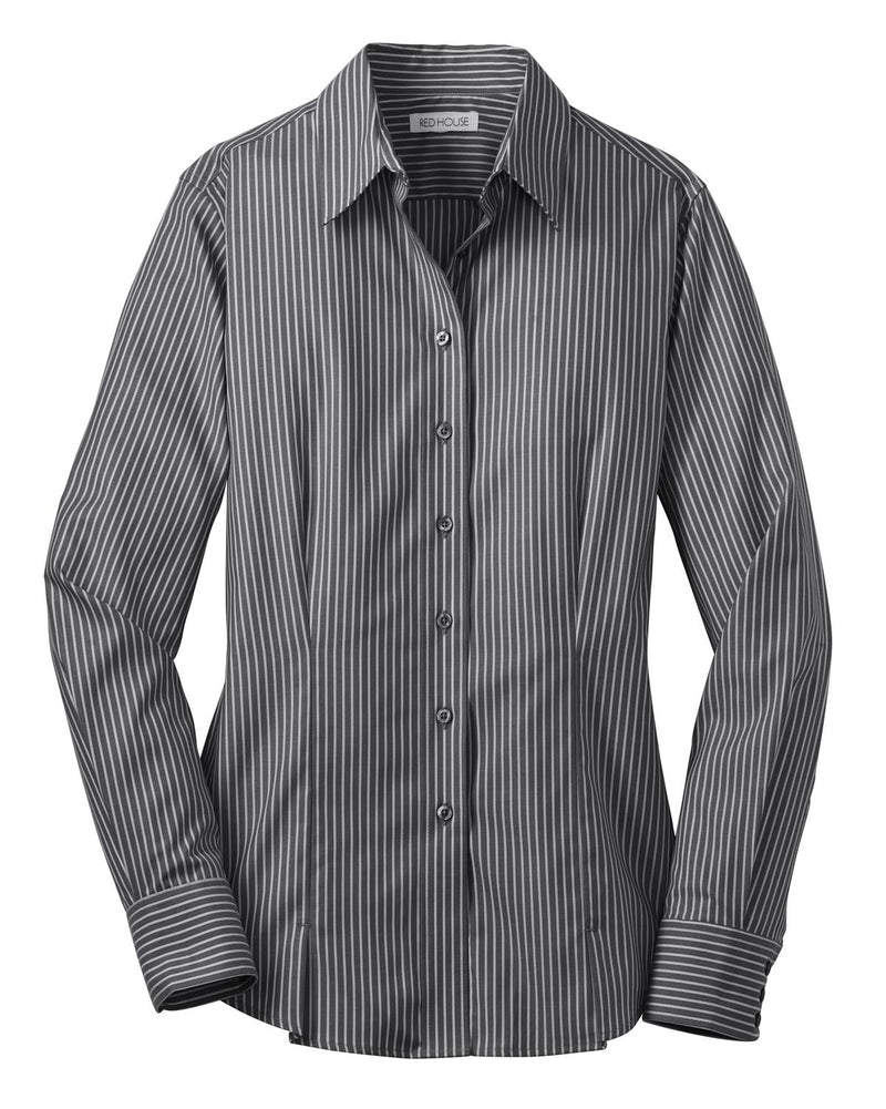 Red House Ladies Stripe Non-Iron Pinpoint Oxford. RH65