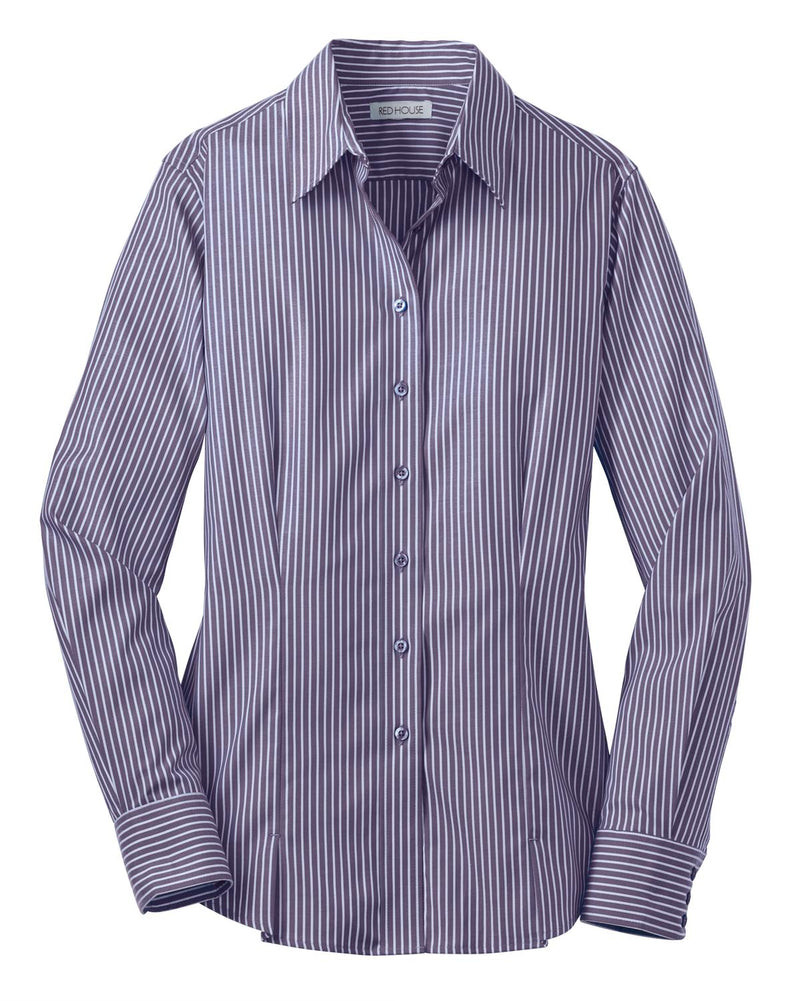 Red House Ladies Stripe Non-Iron Pinpoint Oxford. RH65