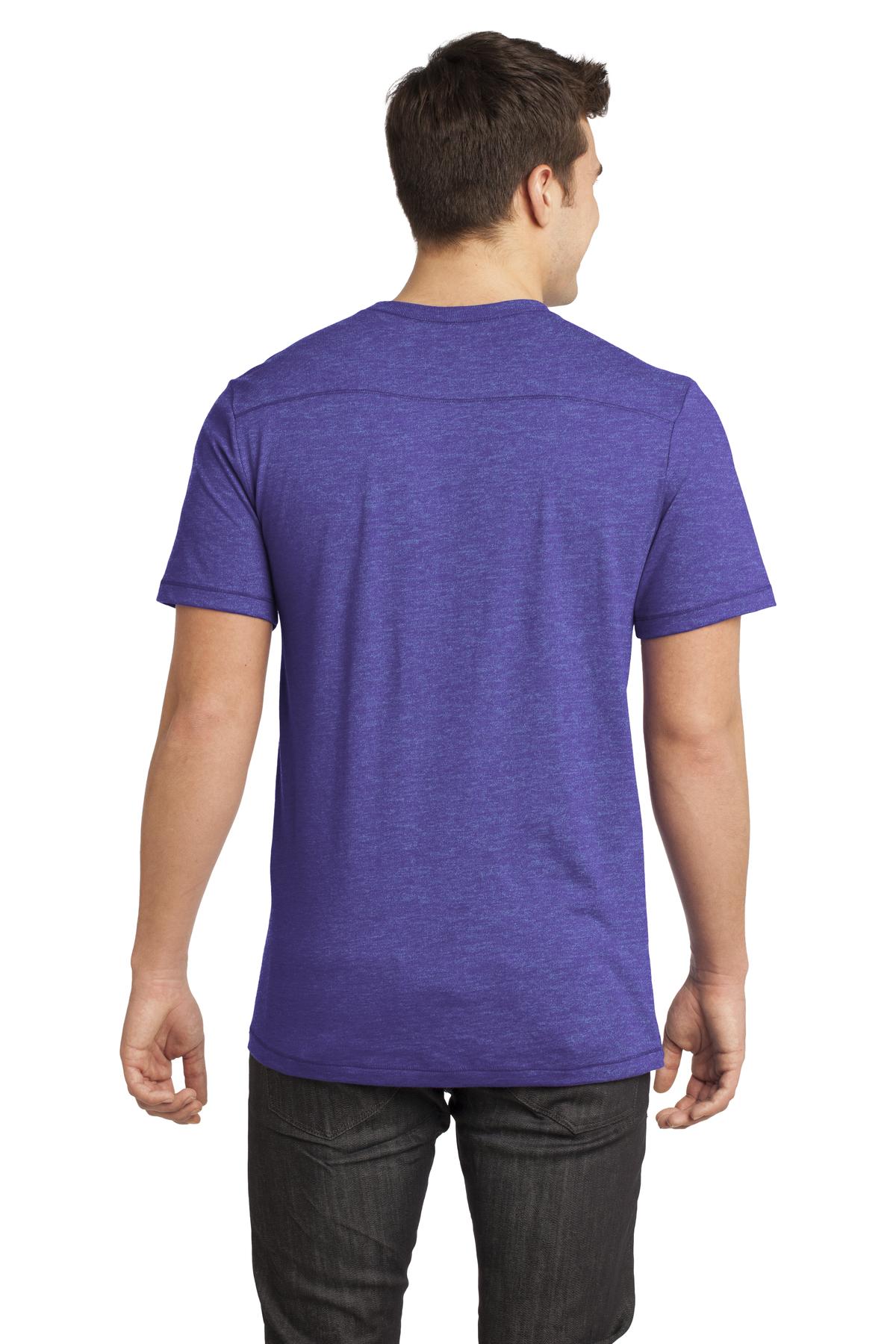 District Young Men's Gravel 50/50 Notch Crew Tee. DT1400 District