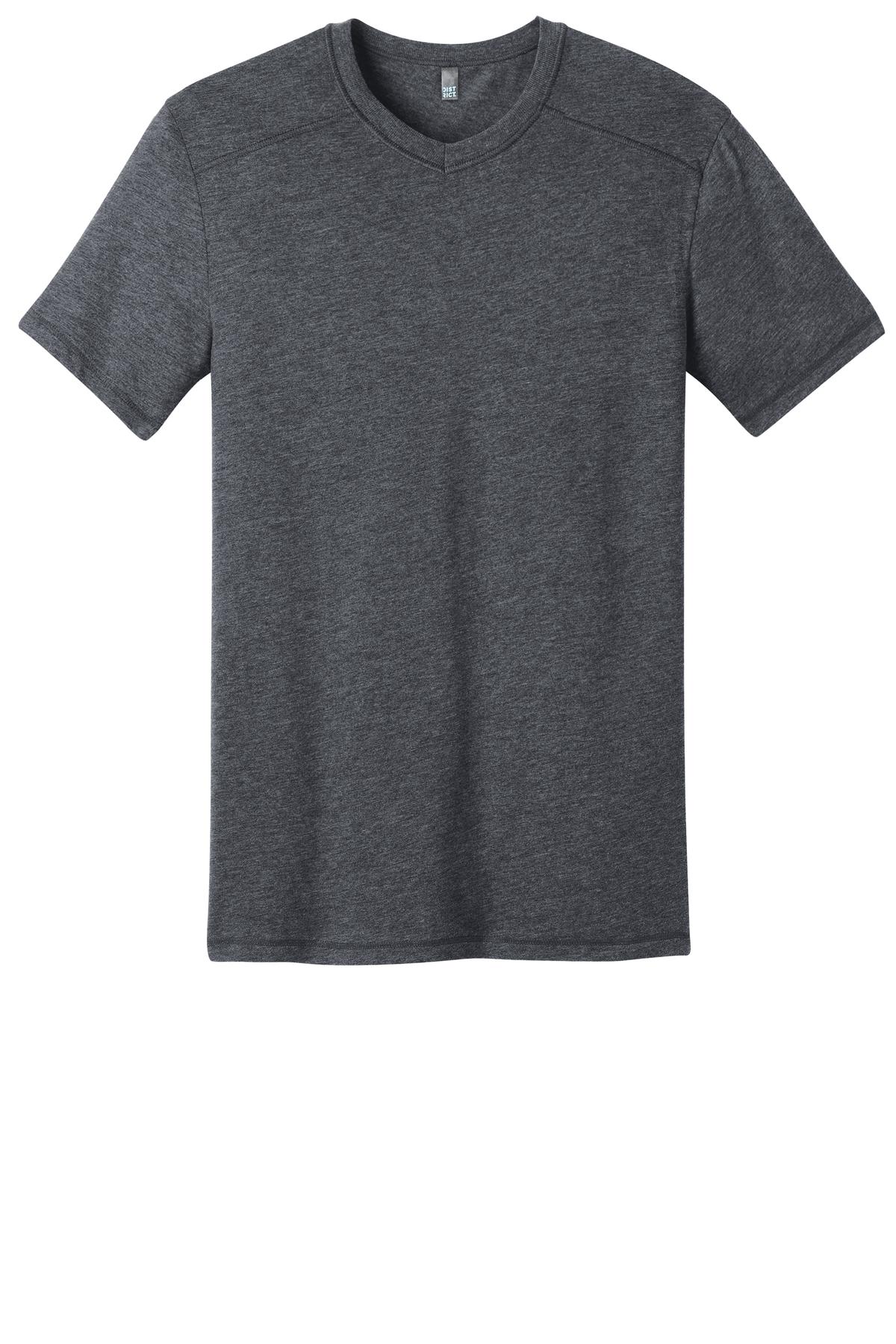District Young Men's Gravel 50/50 Notch Crew Tee. DT1400 District