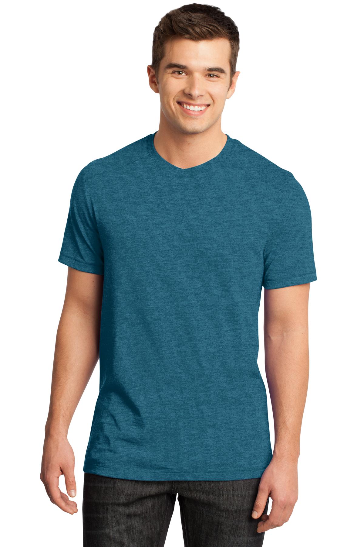 District Young Men's Gravel 50/50 Notch Crew Tee. DT1400 District