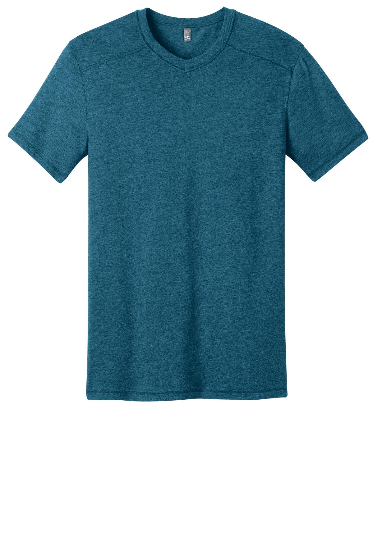 District Young Men's Gravel 50/50 Notch Crew Tee. DT1400 District