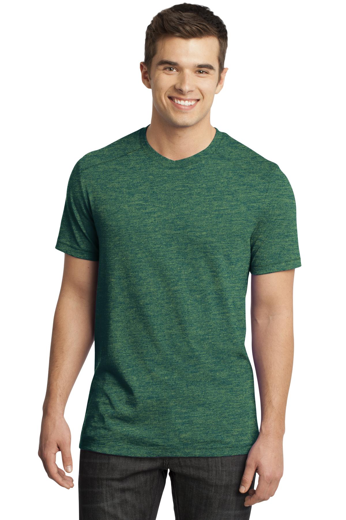 District Young Men's Gravel 50/50 Notch Crew Tee. DT1400 District