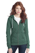 District Juniors Marled Fleece Full-Zip Hoodie DT292 District