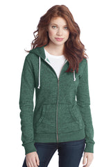 District Juniors Marled Fleece Full-Zip Hoodie DT292 District