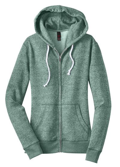 District Juniors Marled Fleece Full-Zip Hoodie DT292