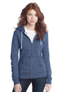 District Juniors Marled Fleece Full-Zip Hoodie DT292 District