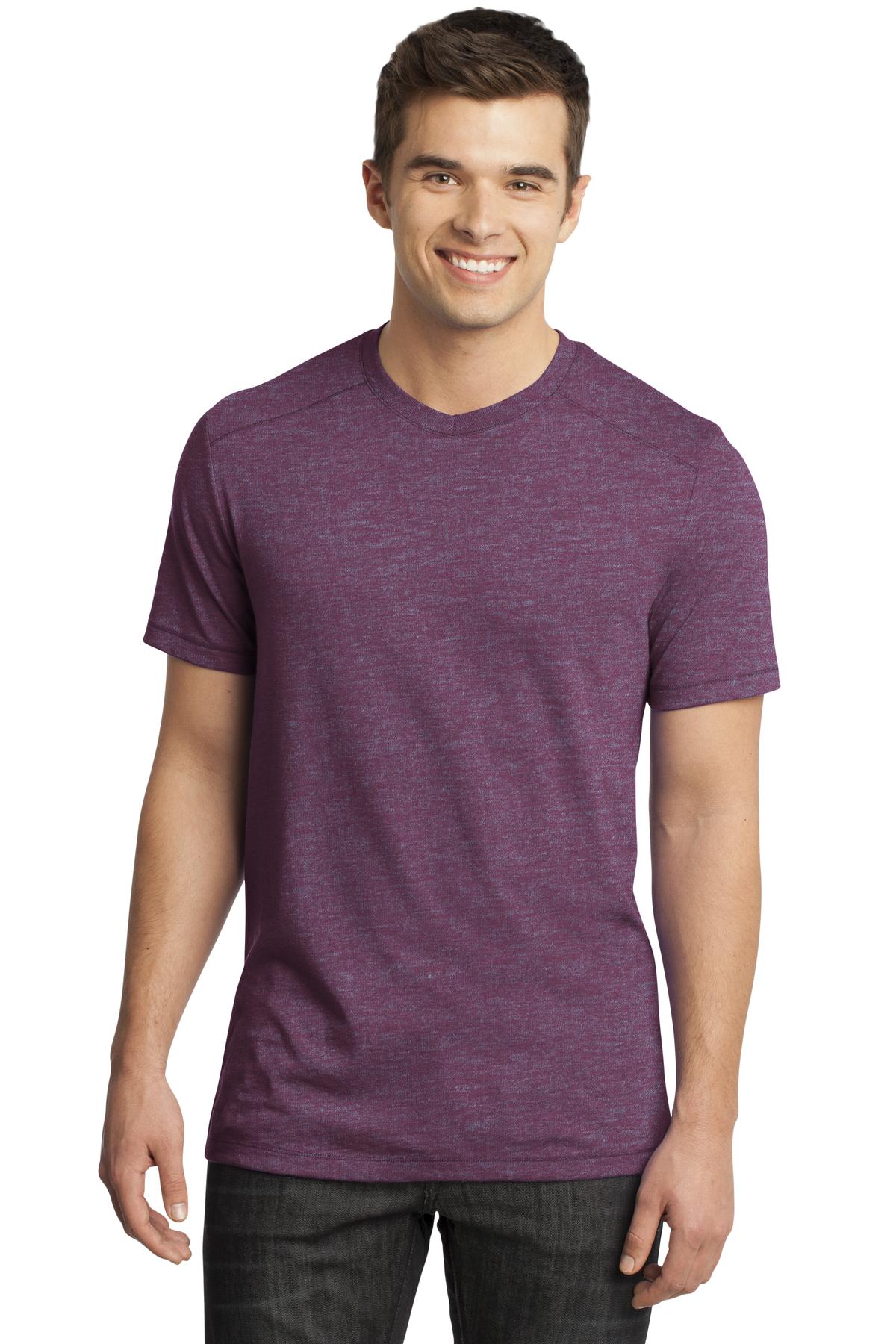 District Young Men's Gravel 50/50 Notch Crew Tee. DT1400 District