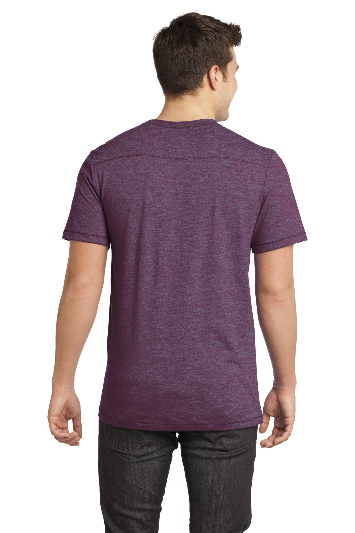 District Young Men's Gravel 50/50 Notch Crew Tee. DT1400 District