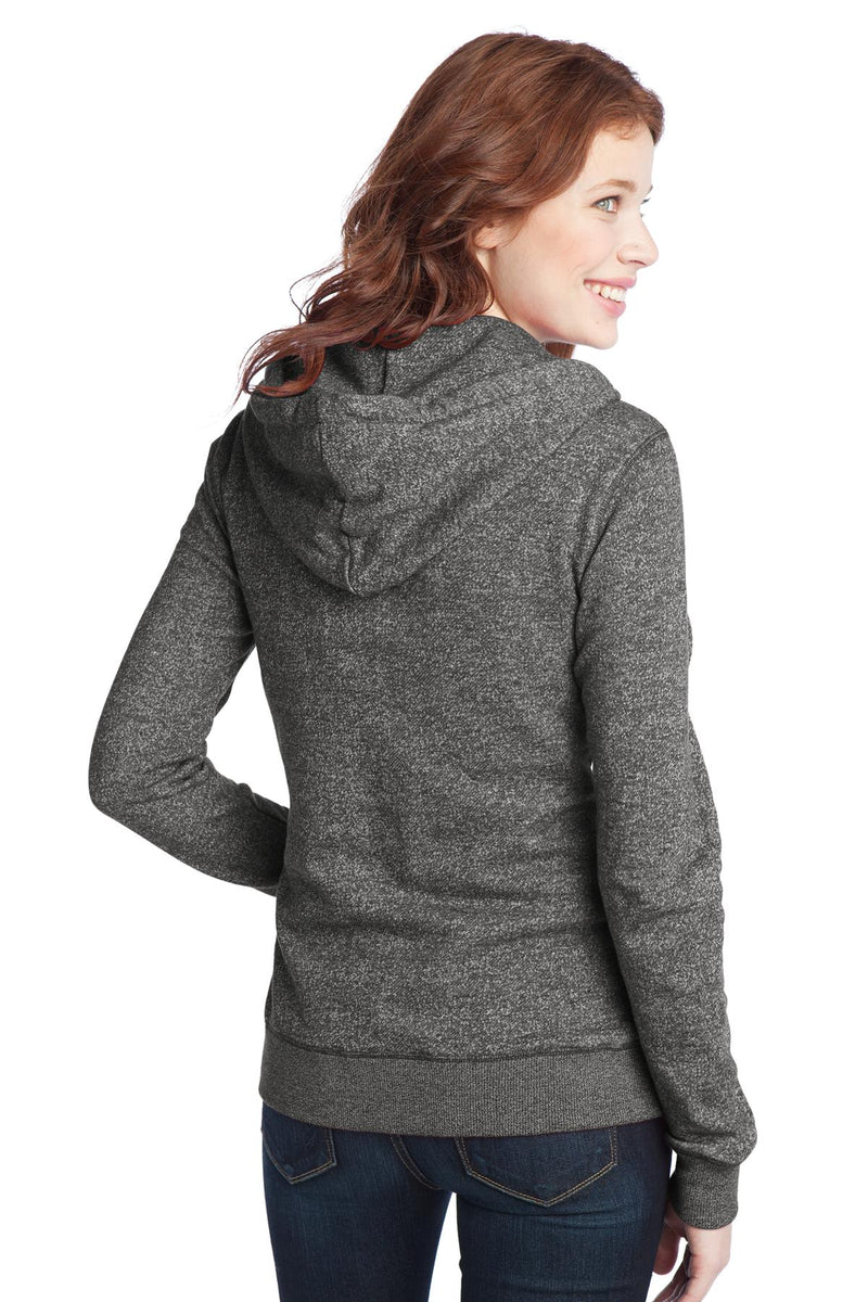 District Juniors Marled Fleece Full-Zip Hoodie DT292