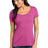 District Made Ladies Textured Scoop Tee. DM471 Womens Apparel Shirts & Tops