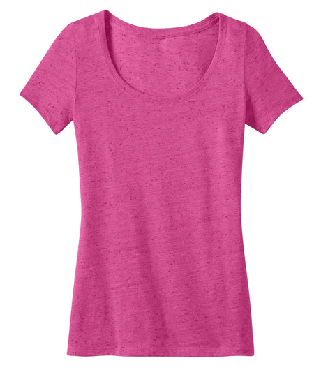 District Made Ladies Textured Scoop Tee. DM471 Womens Apparel Shirts & Tops